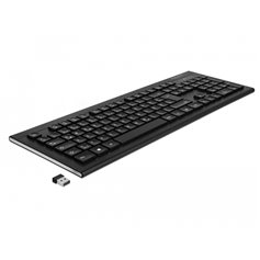 Delock USB Keyboard 2.4 GHz wireless black (Water-Drop )