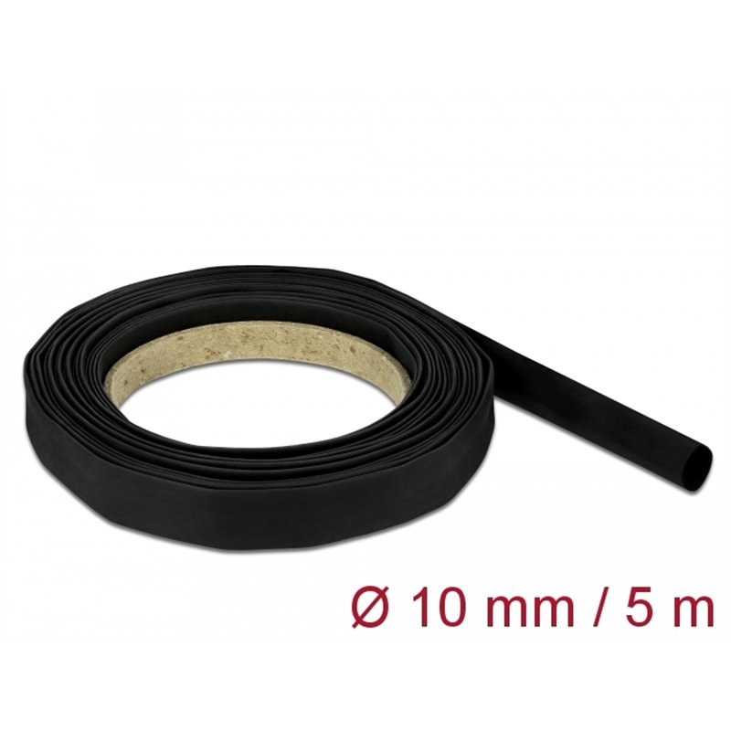 GUAINA TERMORESTRINGENTE 4.8 MM NERA