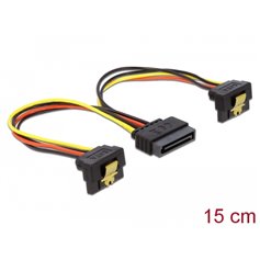 Delock Cable Power SATA 15pin > 2x SATA HDD – angled