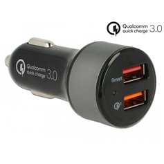 Navilock Car charger 2 x USB Type-A with Qualcomm® Quick Charge™ 3.0