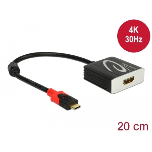 Delock Adapter USB Type-C™ male > HDMI female (DP Alt Mode) 4K 30 Hz