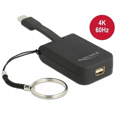 Delock USB Type-C™ Adapter to mini DisplayPort (DP Alt Mode) 4K 60 Hz - Key Chain