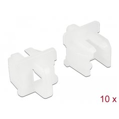 Delock Dust Cover for RJ11 jack with grip 10 pieces white