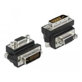 Delock Adapter VGA female to DVI 24+5 pin male 90° right angled