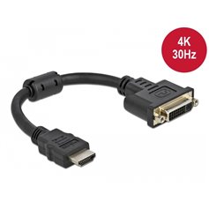 Adapter HDMI male to DVI 24+5 female 4K 30 Hz 20 cm