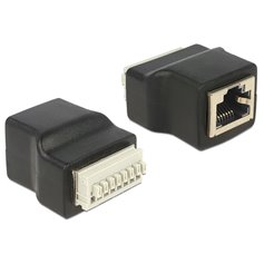 Delock Adapter RJ45 female > Terminal Block with push button 8 pin