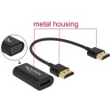 Delock Adapter HDMI-A male > VGA female Metal Housing with 15 cm cable