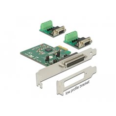 Delock PCI Express Card to 2 x Serial RS-422/485 ESD protection optional surge protection