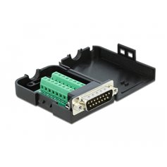 Delock D-Sub15 male to Terminal Block with Enclosure