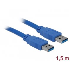 Delock Cable USB 3.0 Type-A male > USB 3.0 Type-A male 1.5 m blue
