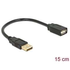 Delock Extension cable USB 2.0 A-A 15 cm male / female