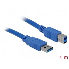 Delock Cable USB 3.0 type-A male > USB 3.0 type-B male 1 m blue