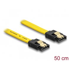 Delock SATA 6 Gb/s Cable 50 cm yellow