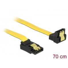 Delock SATA 6 Gb/s Cable upwards angled to downwards angled 70 cm yellow