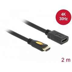 Delock Cable High Speed HDMI with Ethernet – HDMI A male  HDMI A female 2 m