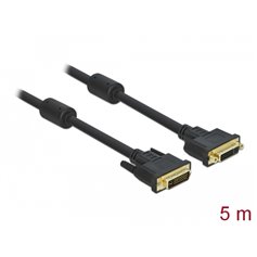 Delock Extension cable DVI 24+5 male > DVI 24+5 female 5 m black