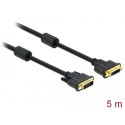 Delock Extension cable DVI 24+1 male > DVI 24+1 female 5 m black