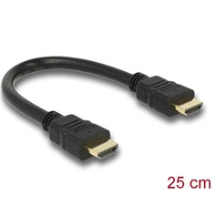 Delock Cable High Speed HDMI with Ethernet – HDMI A male  HDMI A male 4K 25 cm