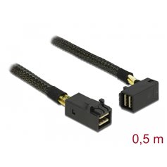 Delock Cable Mini SAS HD SFF-8643 > Mini SAS HD SFF-8643 angled 0.5 m