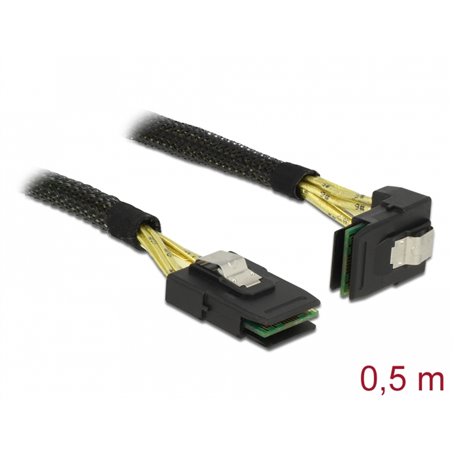 Delock Cable Mini SAS SFF-8087 > Mini SAS SFF-8087 angled 0.5 m