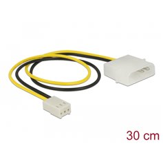 Delock Power Cable 2 pin male > 3 pin female (fan) 30 cm