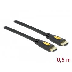Delock Cable High Speed HDMI with Ethernet - HDMI-A male  HDMI-A male 4K 0.5 m