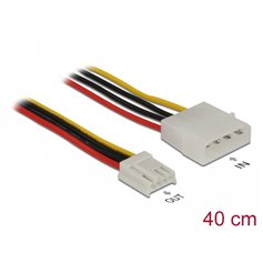 Delock Power Cable 4 pin male > 4 pin floppy female 40 cm