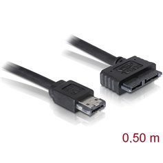 Delock Cable eSATAp > Slimline SATA13 pin 0.5 m