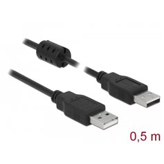 Delock Cable USB 2.0 Type-A male > USB 2.0 Type-A male 0.5 m black