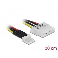 Delock Cable Power Floppy 4 pin male > Molex 4 pin female 30 cm