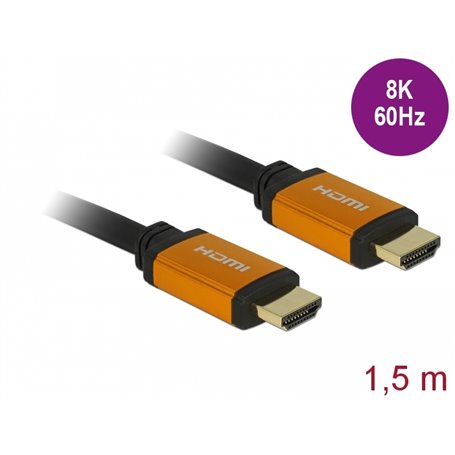 Delock High Speed HDMI Cable 48 Gbps 8K 60 Hz 1.5 m