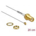 Delock Antenna Cable SMA jack bulkhead to MHF® II plug 0.81 20 cm thread length 10 mm