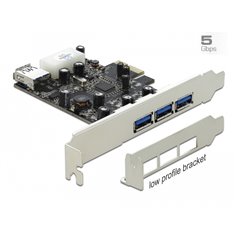 Delock PCI Express Card  3 x external + 1 x internal USB 3.0 Type-A female