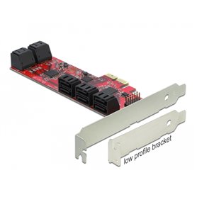 Delock PCI Express x2 Card  10 x internal SATA 6 Gb/s - Low Profile Form Factor