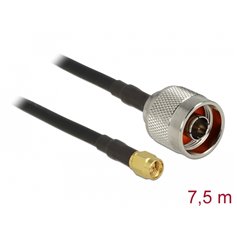 Delock Antenna Cable N plug > SMA plug CFD200/RF200 7.5 m low loss