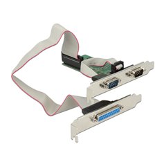 Delock PCI Express Card to 2 x Serial RS-232 + 1 x Parallel