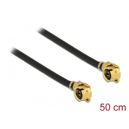 Delock Antenna Cable MHF® I plug to MHF® I plug 1.13 50 cm