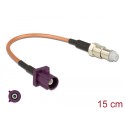 Delock Antenna Cable FAKRA D plug  FME jack RG-316 15 cm