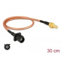 Delock Antenna Cable FAKRA A plug > SMB plug RG-316 30 cm