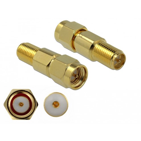 Delock Adapter SMA plug to RP-SMA jack 3 GHz