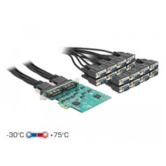 Delock PCI Express Card to 16 x Serial RS-232 High Speed ESD protection