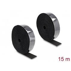 Delock Heavy-duty Hook-and-Loop tape self-adhesive L 15 m x W 50 mm black