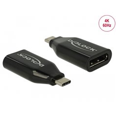 Delock Adapter USB Type-C™ male to DisplayPort female (DP Alt Mode) 4K 60 Hz