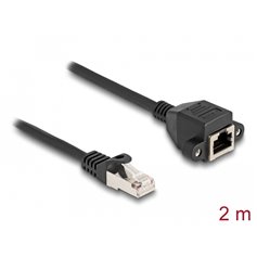 Delock RJ50 Extension Cable male to female S/FTP 2 m black