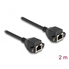 Delock RJ50 Extension Cable female to female S/FTP 2 m black