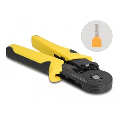 Delock Tool for crimping wire end ferrules self-adjusting – square