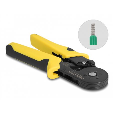Delock Tool for crimping wire end ferrules self-adjusting - hexagon