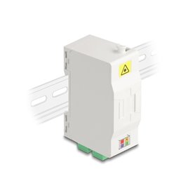 Delock Optical Fiber Connection Box for DIN rail with splice holder and 4 x SC Simplex coupler