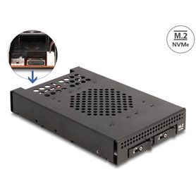 Delock 3.5″ Mobile Rack for 2 x M.2 NVMe SSD with OcuLink SFF-8612 connector